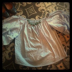 CeCe puffed sleeve blouse.